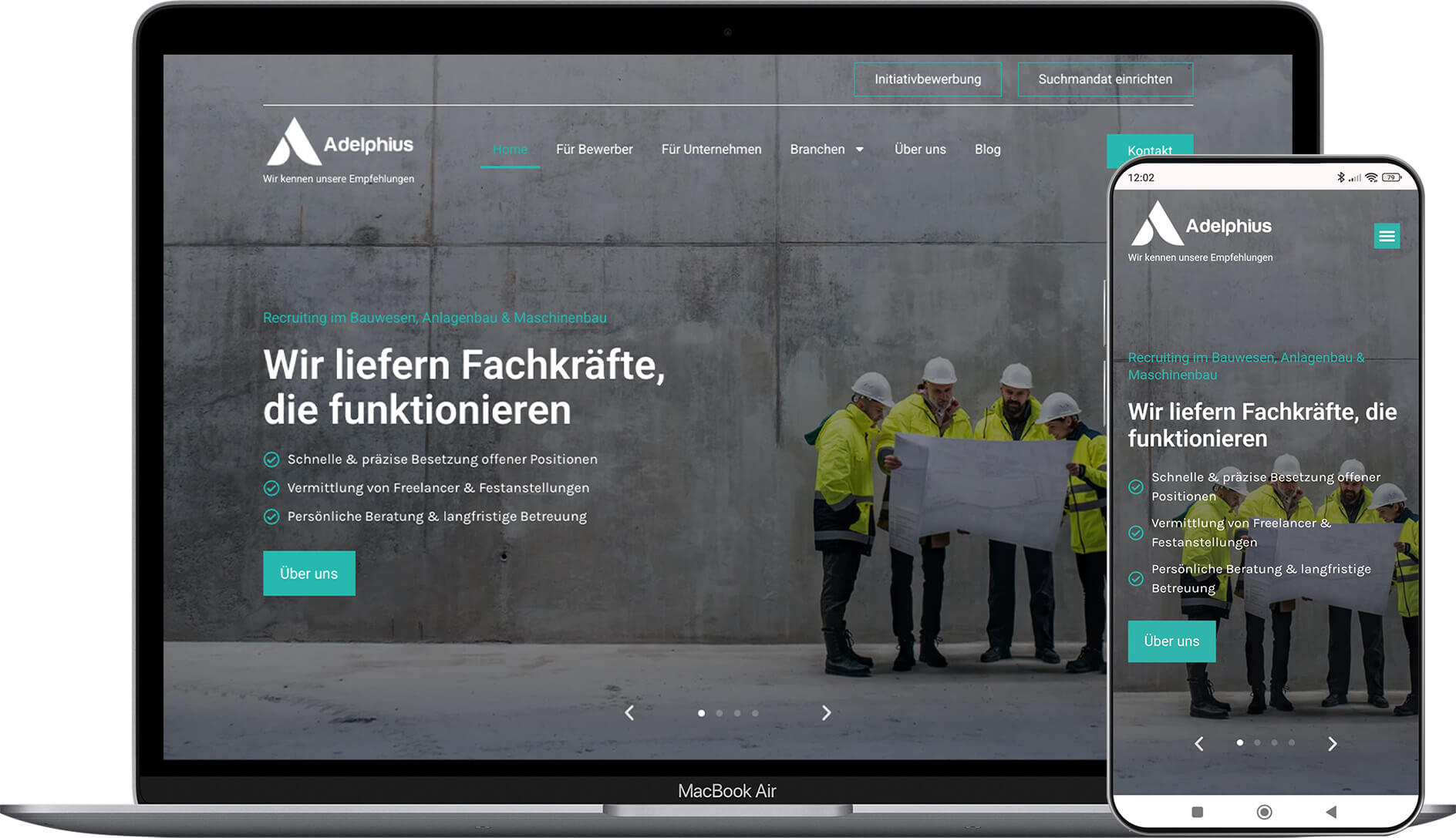 Adelphius Website Referenz